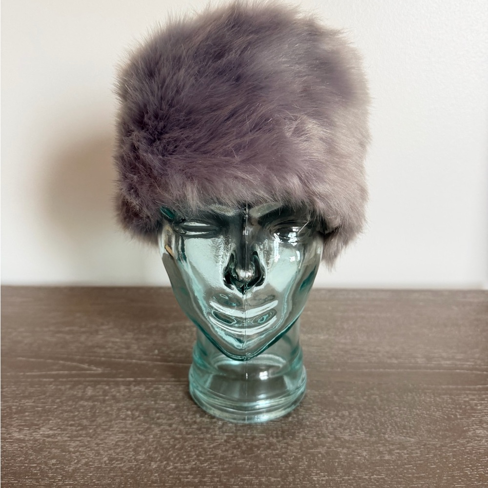 Charming Charlie Faux Fur Hat in Light Gray